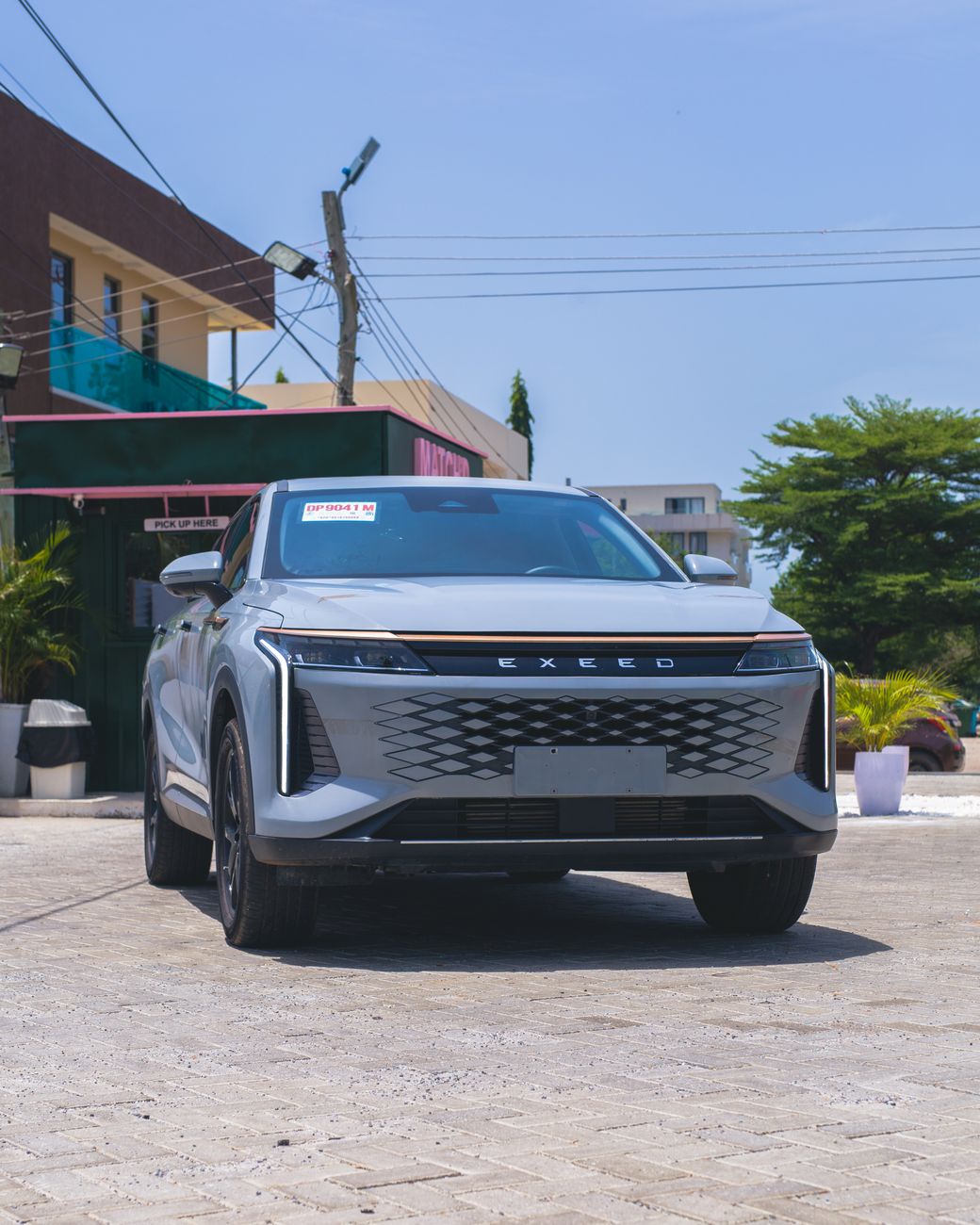 modern suv car outdoors display
